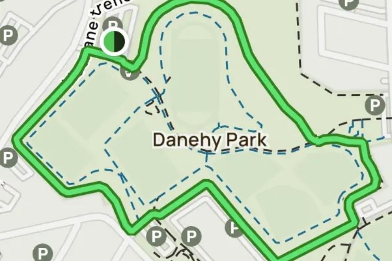 Walking and Running Paths In Danehy Park Cambridge Boston